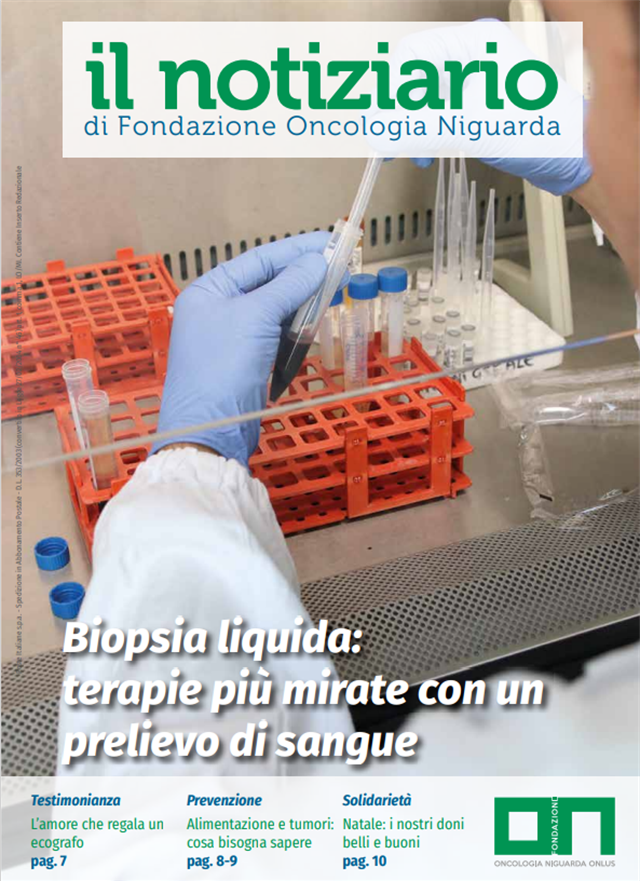 N°3 "Biopsia liquida:  terapie più mirate con un  prelievo di sangue"