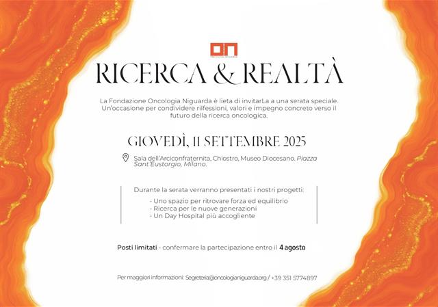 Charity Gala Dinner “Ricerca & Realtà”